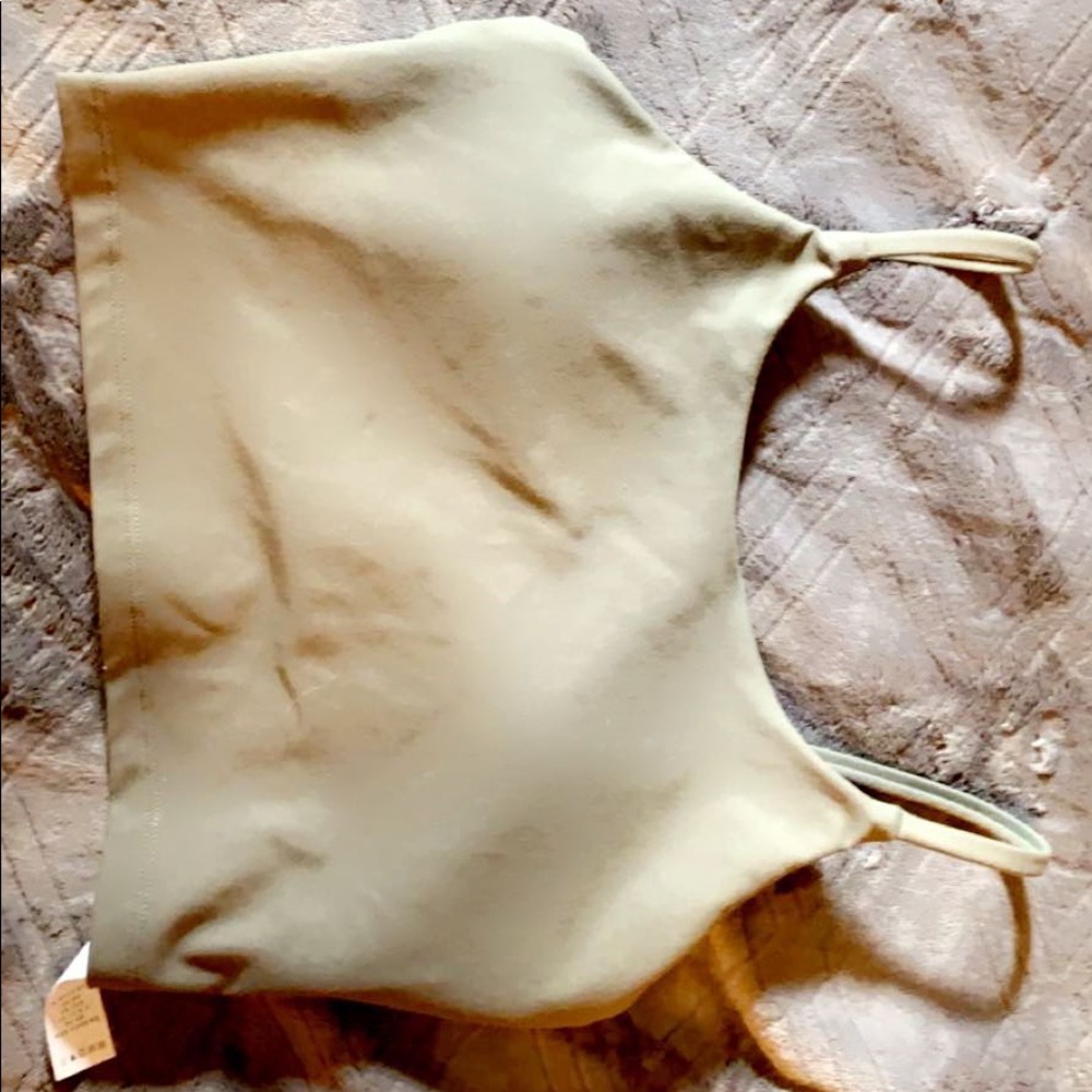 green sport bra/tank top